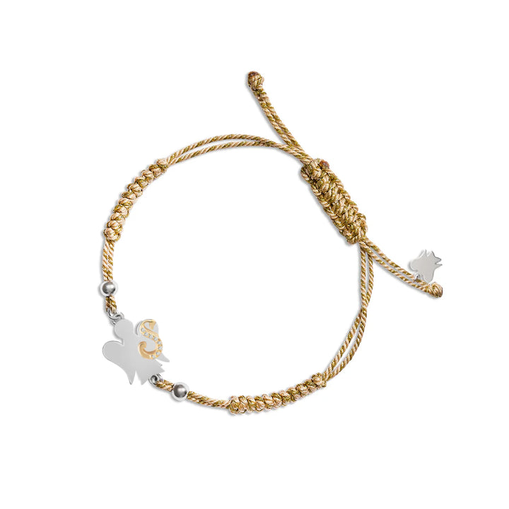 Bracciale Donna Argento 925 Roberto Giannotti Cordino Angelo Iniziale S GIA700S
