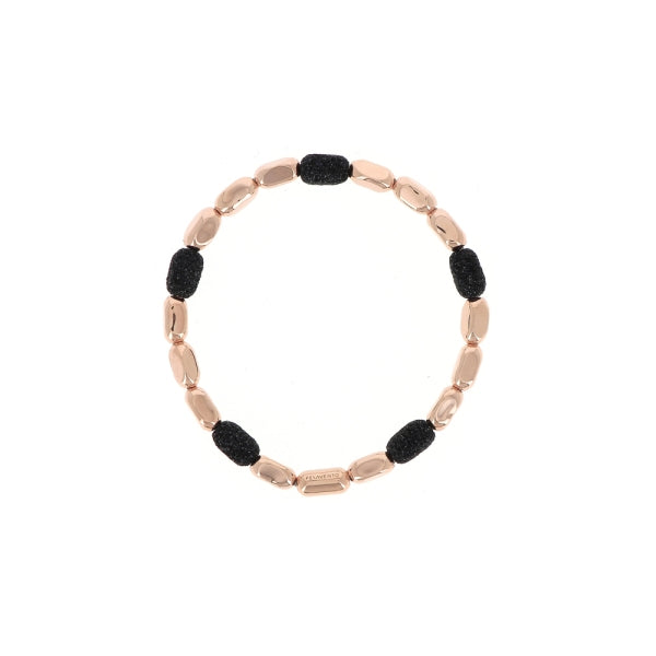 Bracciale Donna Pesavento Argento 925 Rose' Polvere di diamanti Nero