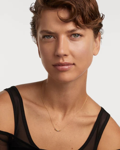 Collana Donna PDPaola Argento Dorato 925 Zirconi Multicolori CO01-859-U