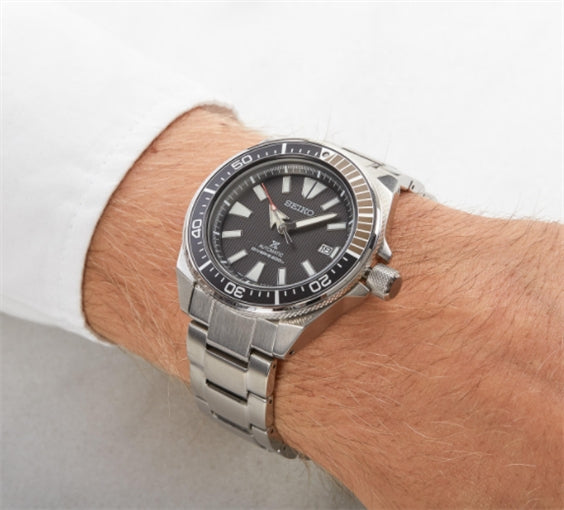 Orologio Uomo Seiko Prospex Nero Samurai Automatico Solo Tempo Data SRPF03K1