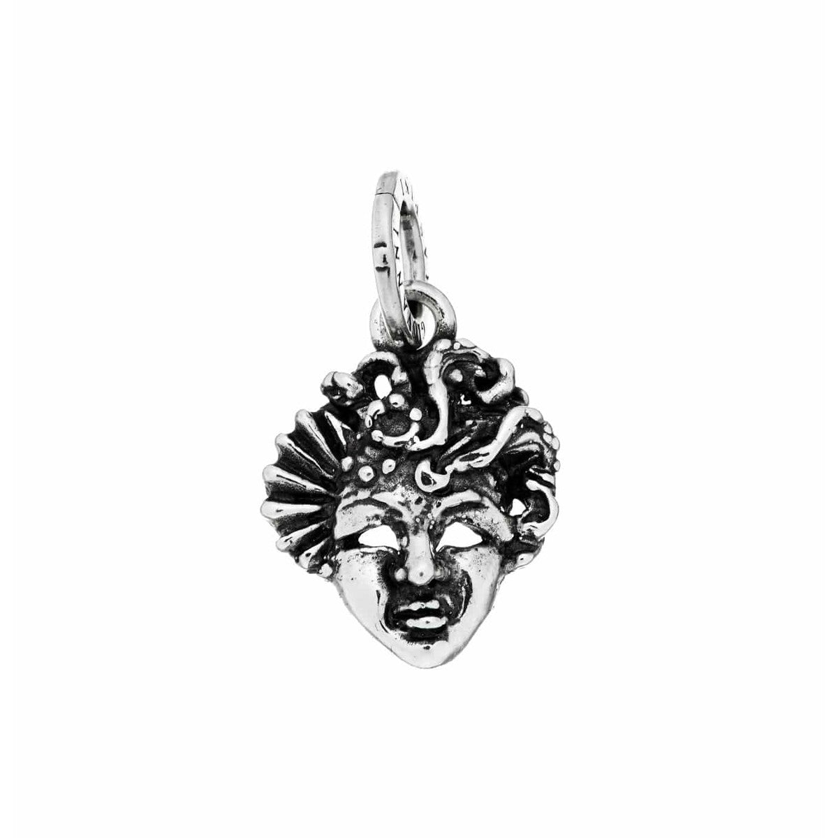 Charm Donna Giovanni Raspini Argento 925 Maschera Medusa Realizzato A Mano 09476