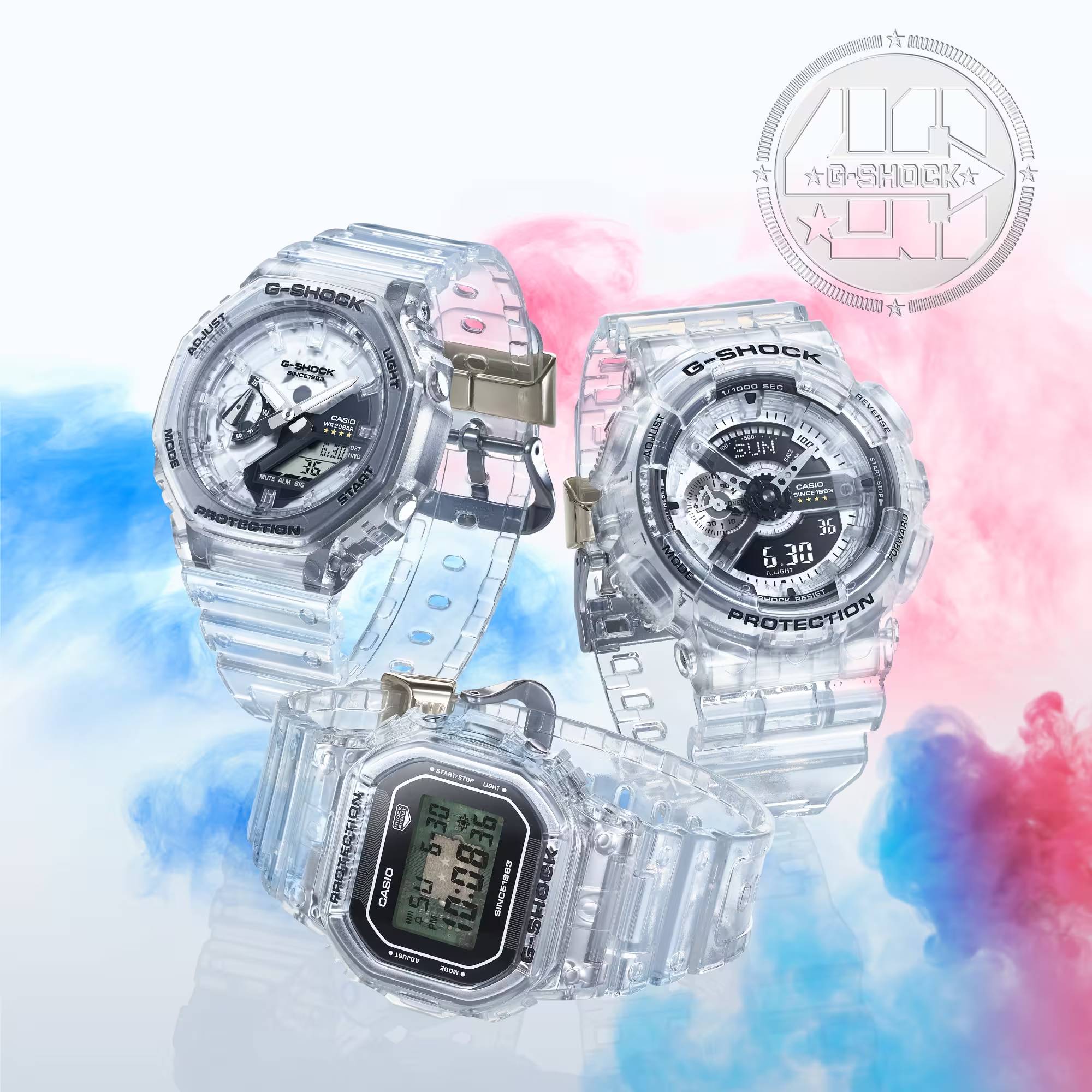 Orologio Uomo Casio G-Shock Digitale Special Edition Clear Remix DW-5040RX-7ER