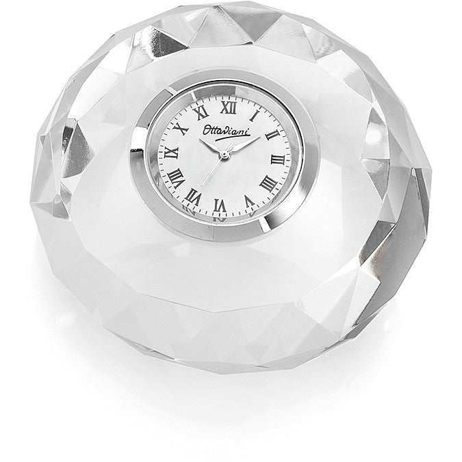Orologio Da Tavolo Ottaviani In Cristallo Home Collection 29797