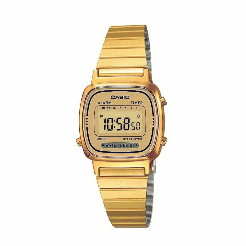 Orologio Donna Acciaio Dorato Casio Vintage Quarzo LA670WGA-9DF