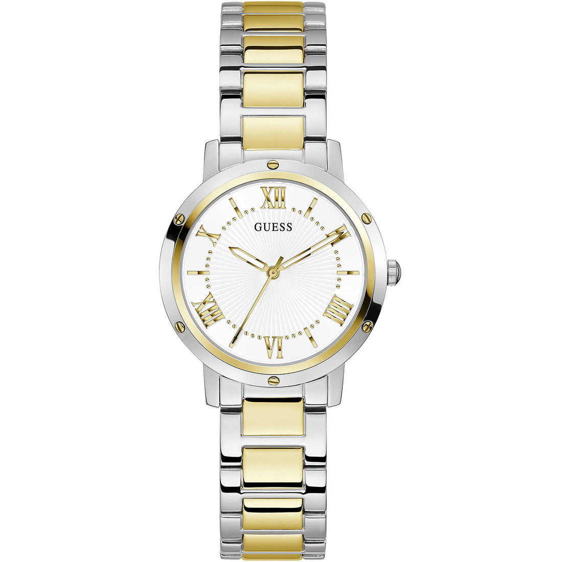 Orologio Donna Guess Quarzo Solo Tempo Acciaio Bicolore GW0404L2