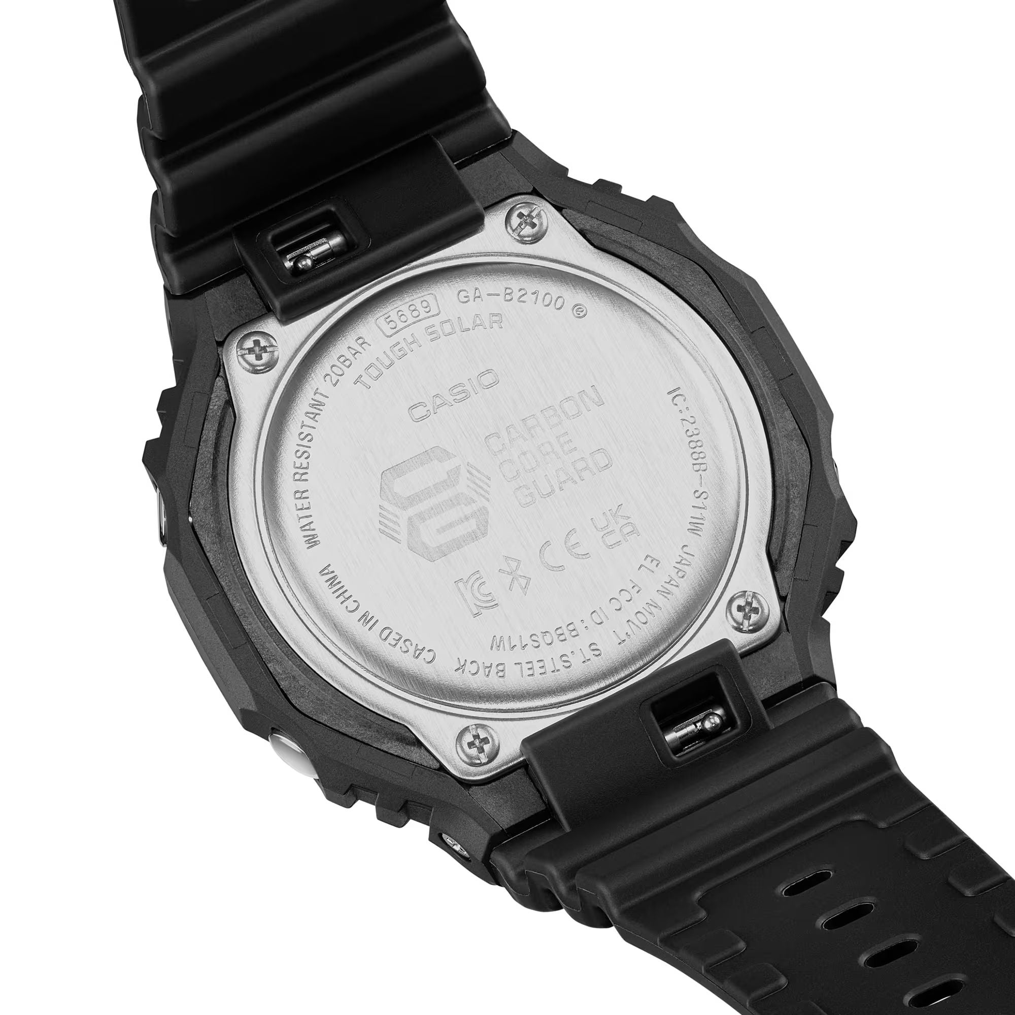 Orologio Uomo Casio G-SHOCK Quarzo Nero Fluorescente GA-B2100MF-1AER