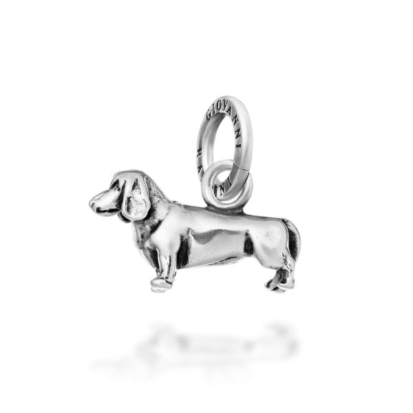 Charm Unisex Giovanni Raspini Argento 925 Ciondolo Cane Bassotto 10398