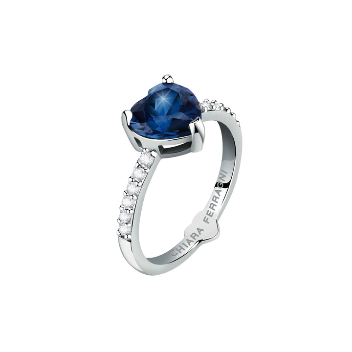 Anello Donna Chiara Ferragni con Zircone Blu a forma di cuore