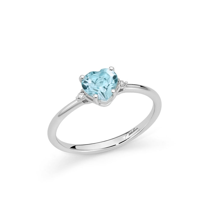 Anello Donna Miluna Pietra Cuore Topazio Diamanti Oro 9 KT LID3787X