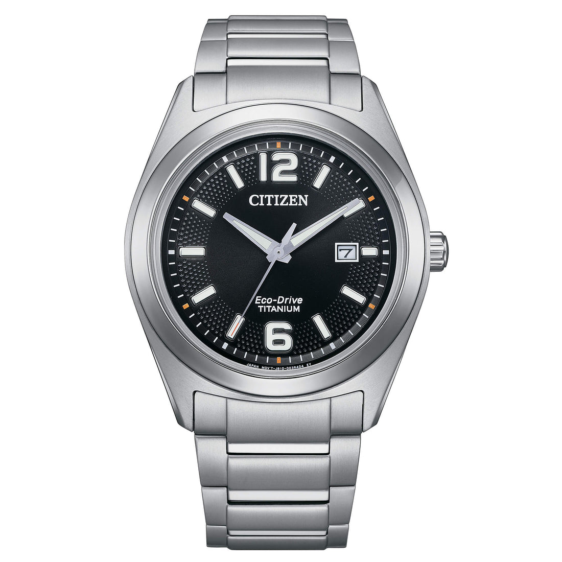 Orologio Uomo Citizen Eco Drive Super Titanio Solo Tempo Data Nero AW1641-81E
