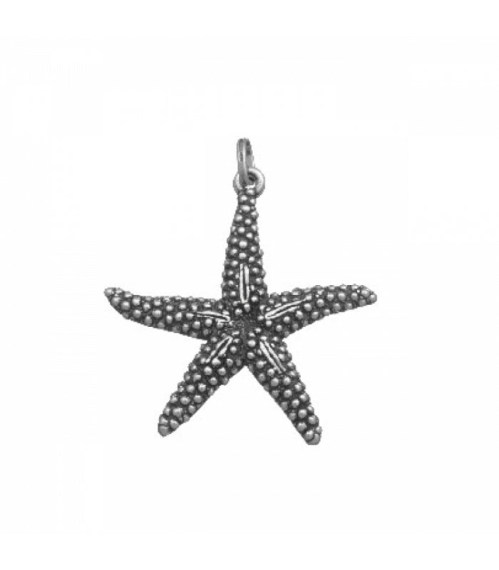 Charm Donna Giovanni Raspini Argento 925 Stella Marina Grande Realizzato A Mano 07351