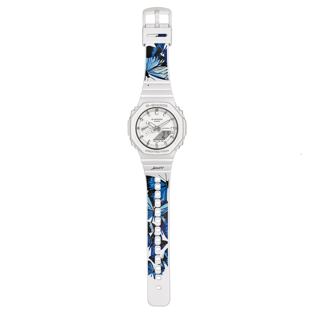 Orologio Donna Casio G-SHOCK Gomma Quarzo Bianco Data Solo Tempo GMA-S2100AP-7AER