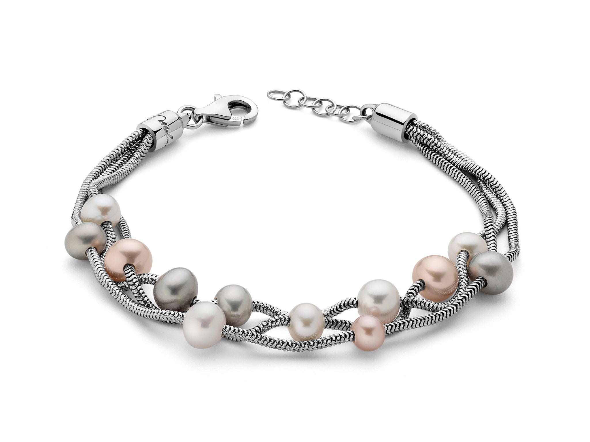 Bracciale Donna Miluna Argento 925 e Perle  Collezione Miss Italia PBR2834