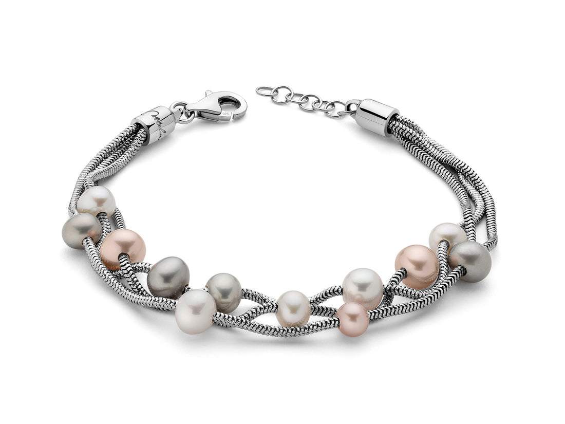 Bracciale Donna Miluna Argento 925 e Perle  Collezione Miss Italia PBR2834