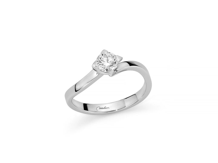 Anelli Donna Miluna Solitario Sfaccetato Oro 18 KT Diamanti LID812-050C