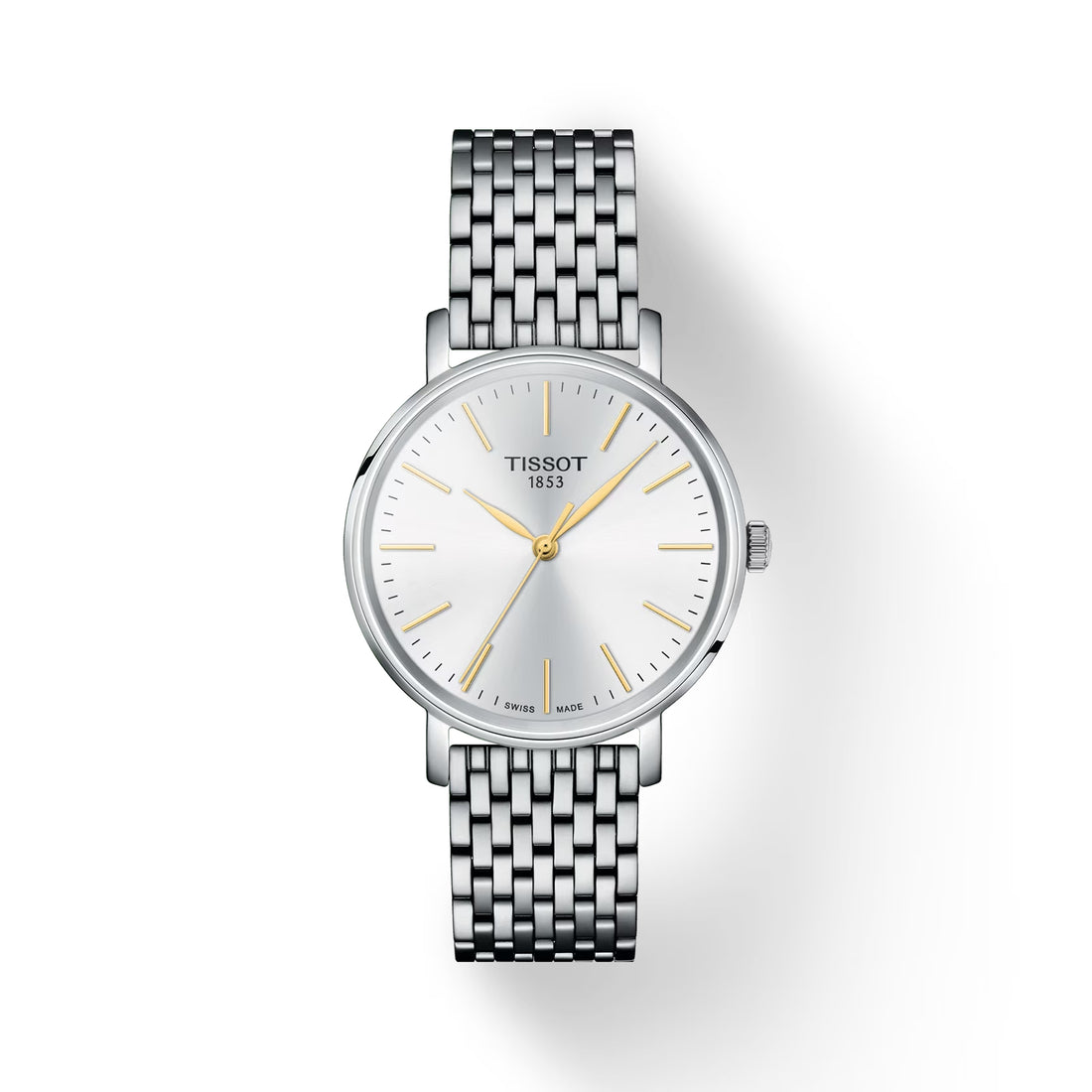 Orologio Donna Tissot Everytime Gent Acciaio Quarzo Solo Tempo Bianco T1432101101101