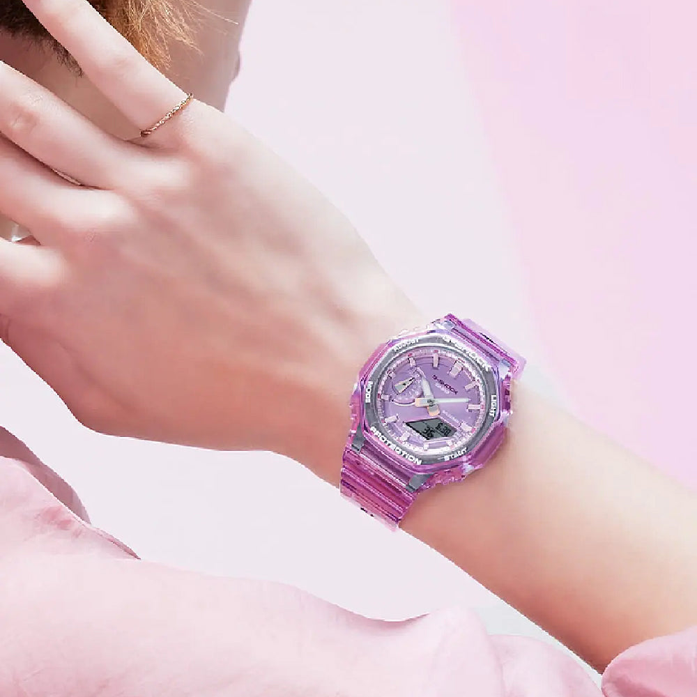 Orologio Donna Casio G-SHOCK Gomma Quarzo Rosa Data Solo Tempo GMA-S2100SK-4AER