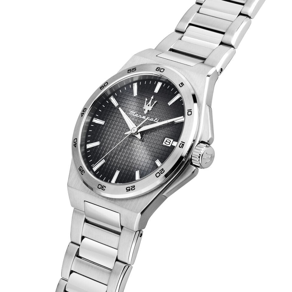 Orologio Uomo Maserati Acciaio Lucido Quarzo nero Data R8853153004