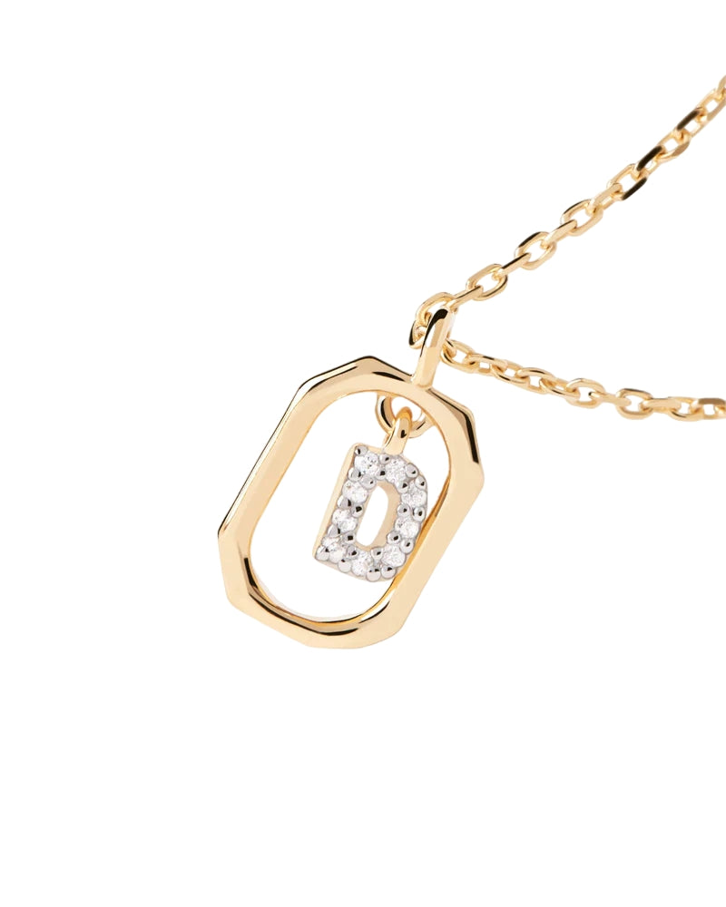 Collana Donna PDPaola Argento 925 Iniziale D Zirconi Bianchi CO01-515-U