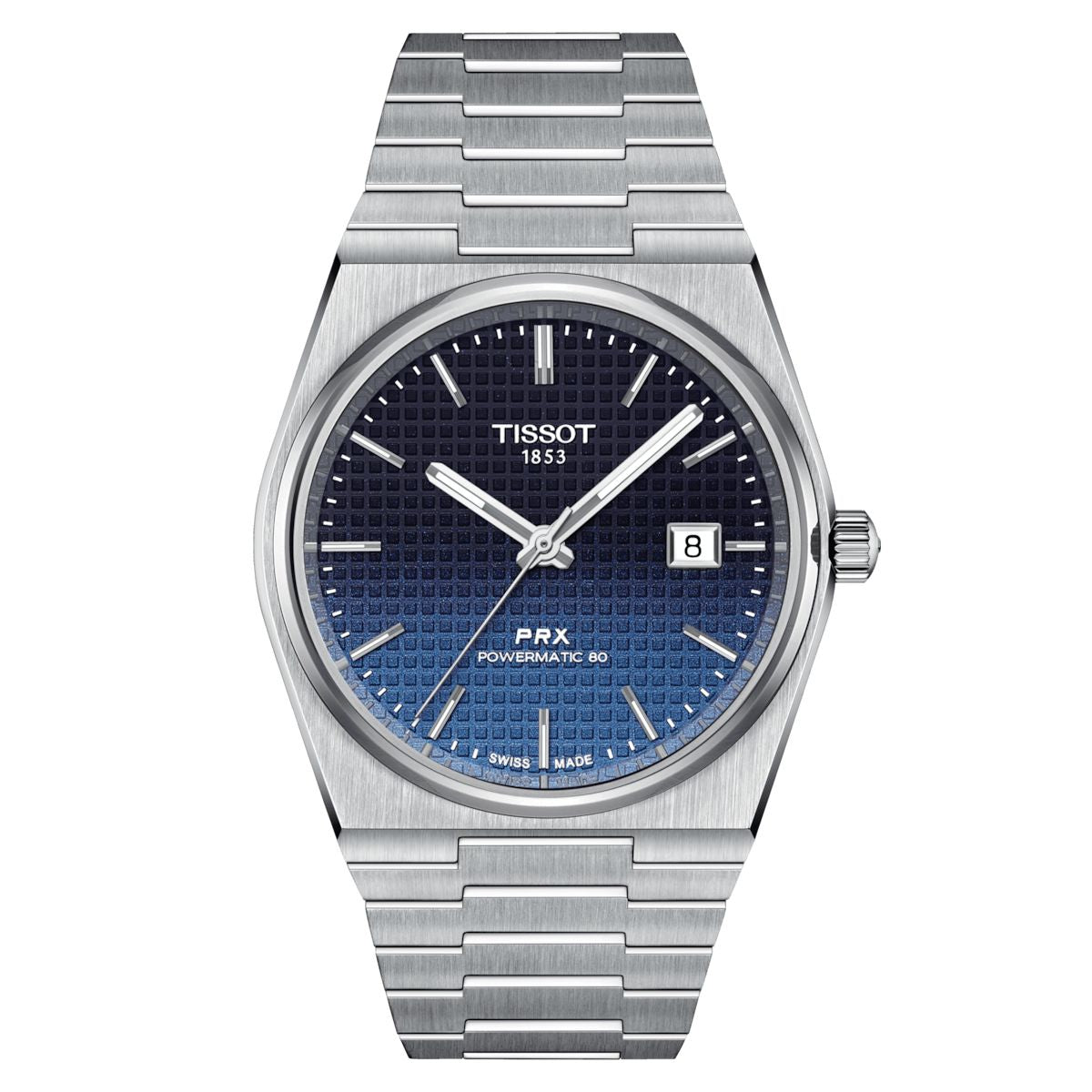 Orologio Uomo Tissot Prx Blu Nero Viola Camaleonte Powermatic 80 T1374071105101