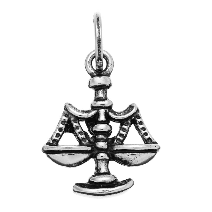 Charm Unisex Giovanni Raspini Argento 925 Segno Zodiacale Bilancia Fatto A Mano 08617