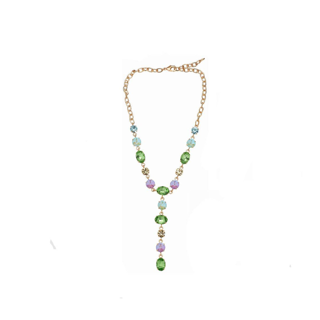 Collana Donna Ottaviani Bronzo Dorato Cristalli Multicolor 500771C