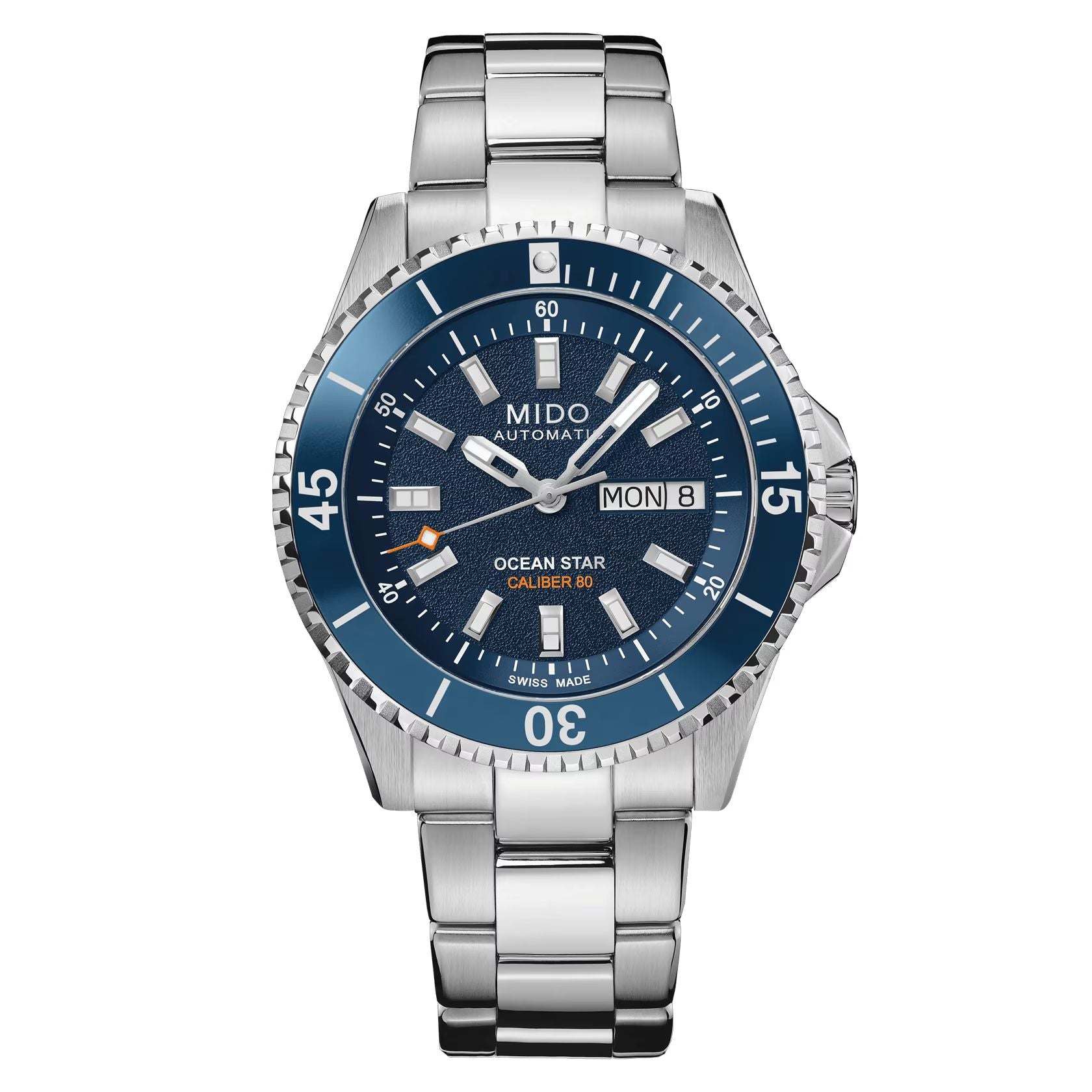Orologio Uomo Mido Automatico Ocean Star 200 Data Blu M0269301104100
