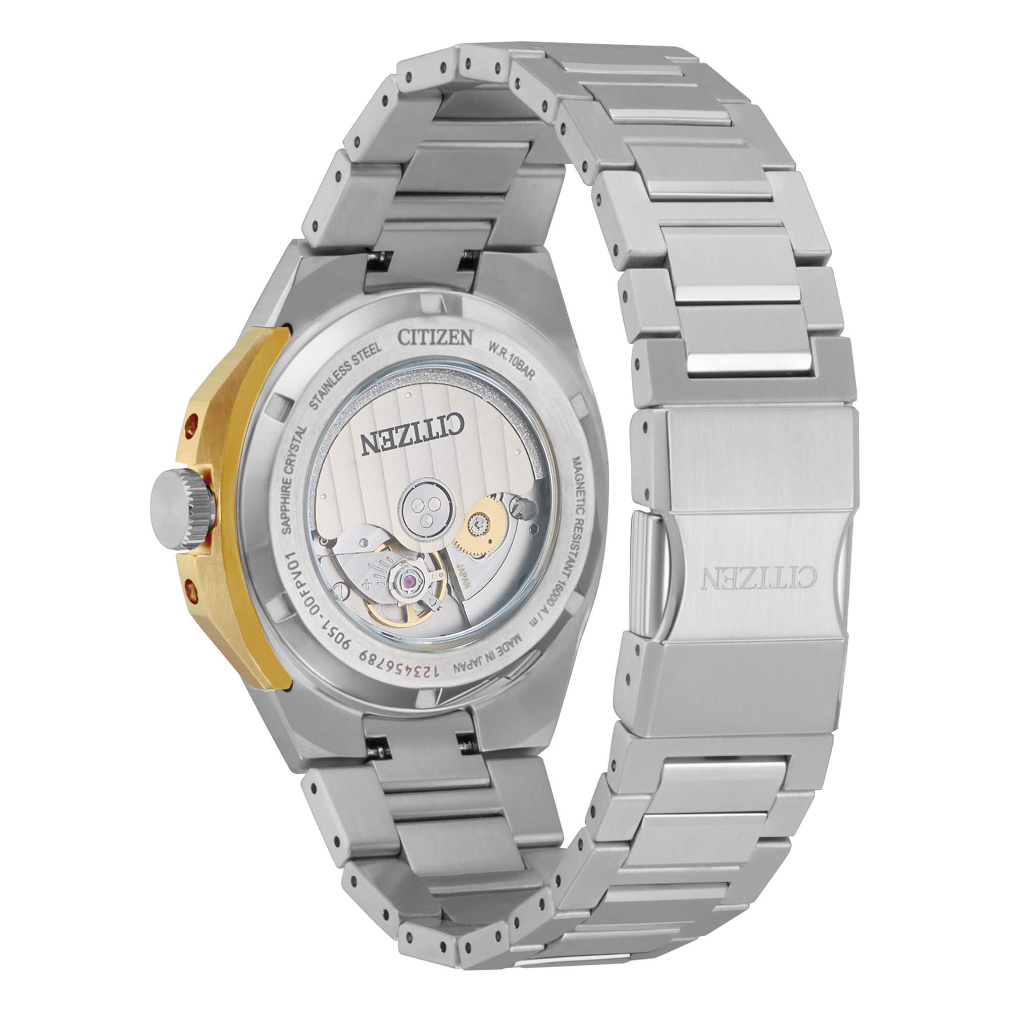 Orologio Uomo Citizen Serie 8 Automatico Bianco Oro NB6084-50A
