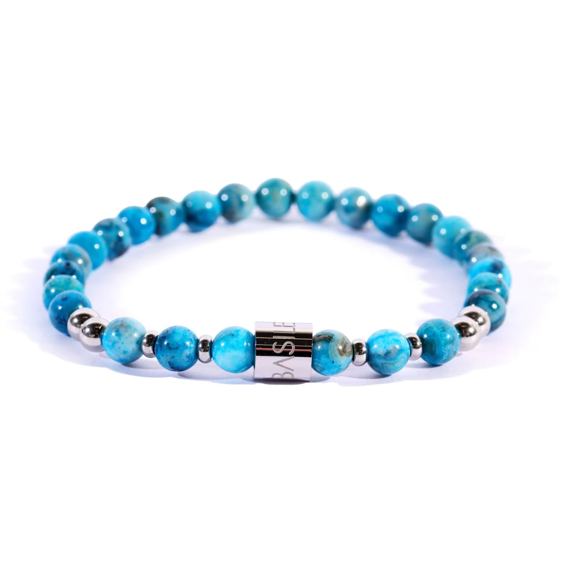 Bracciale Uomo Ivan Basile Elastico Pietra Agata BE601NC-M