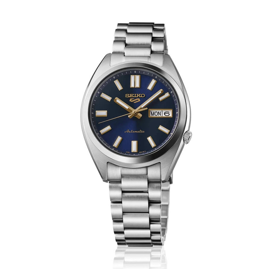 Orologio Uomo Seiko 5 Automatico Blu Riedizione Anni 70 SRPL55K1