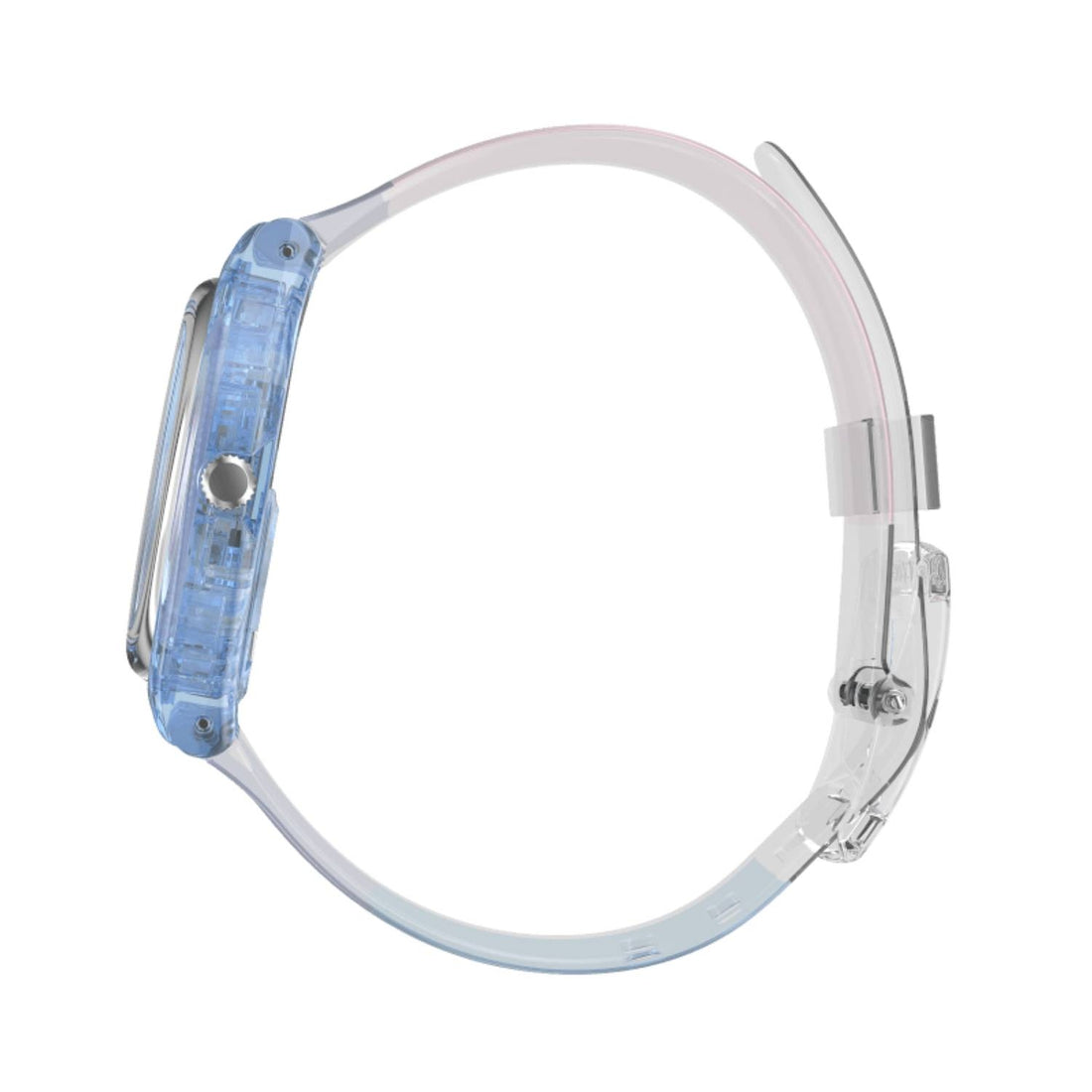 Orologio Swatch Donna Quarzo Solo Tempo Scheletrato Rosa Azzurro Bianco GL126