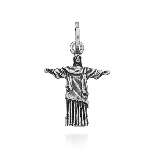 Charm Unisex Giovanni Raspini Argento 925 Cristo Redentore Realizzato A Mano 09333