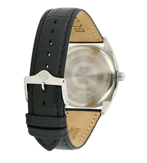 Orologio Uomo Bulova Quarzo Surveyor Daty-Date Pelle Nero Acciaio 96C128