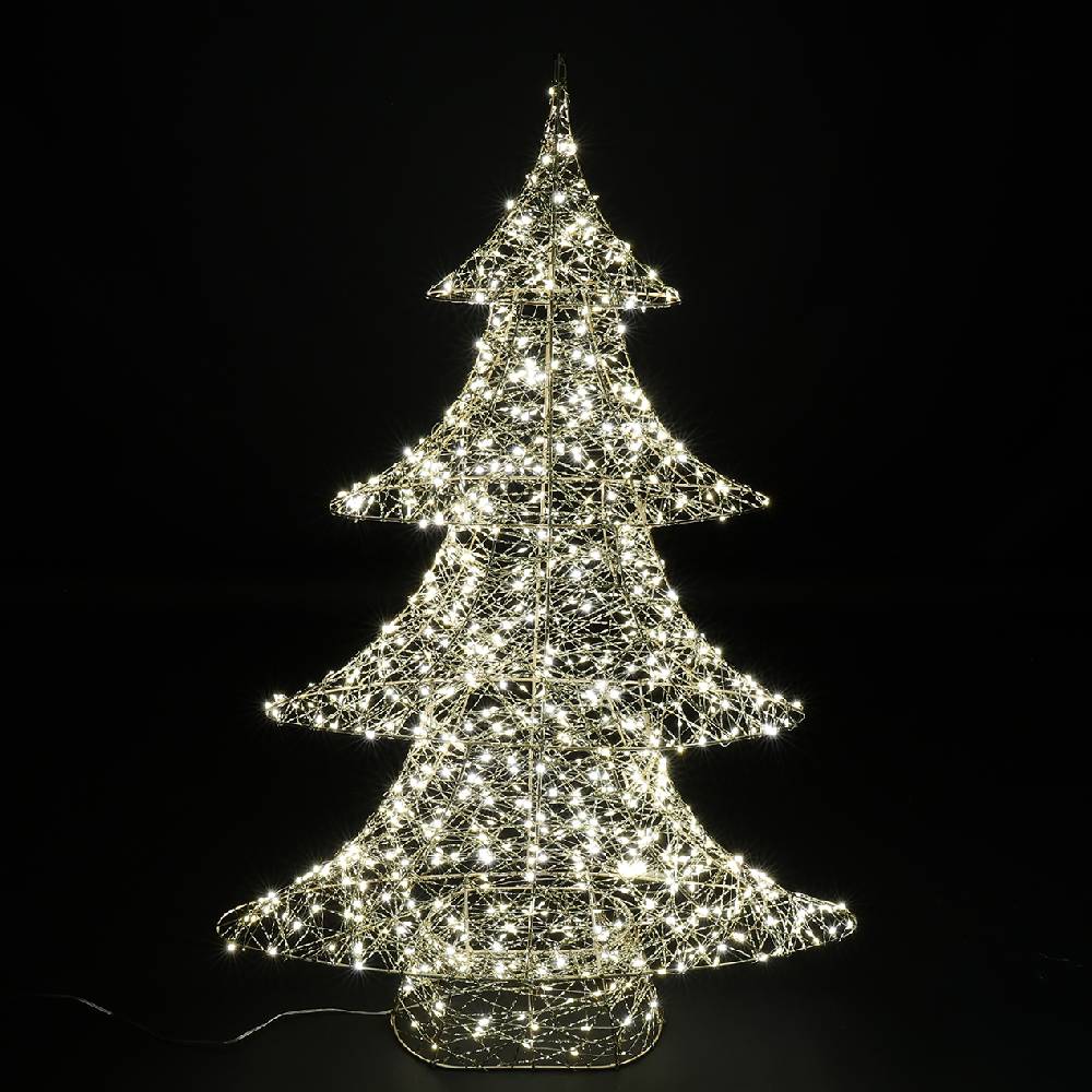 Albero Decostar Oro Led Altezza 80 cm 824618