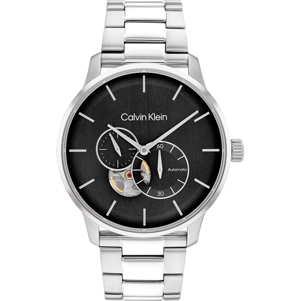 Orologio Uomo Calvin Klein Automatico Acciaio Nero Solo Tempo CK-25200148