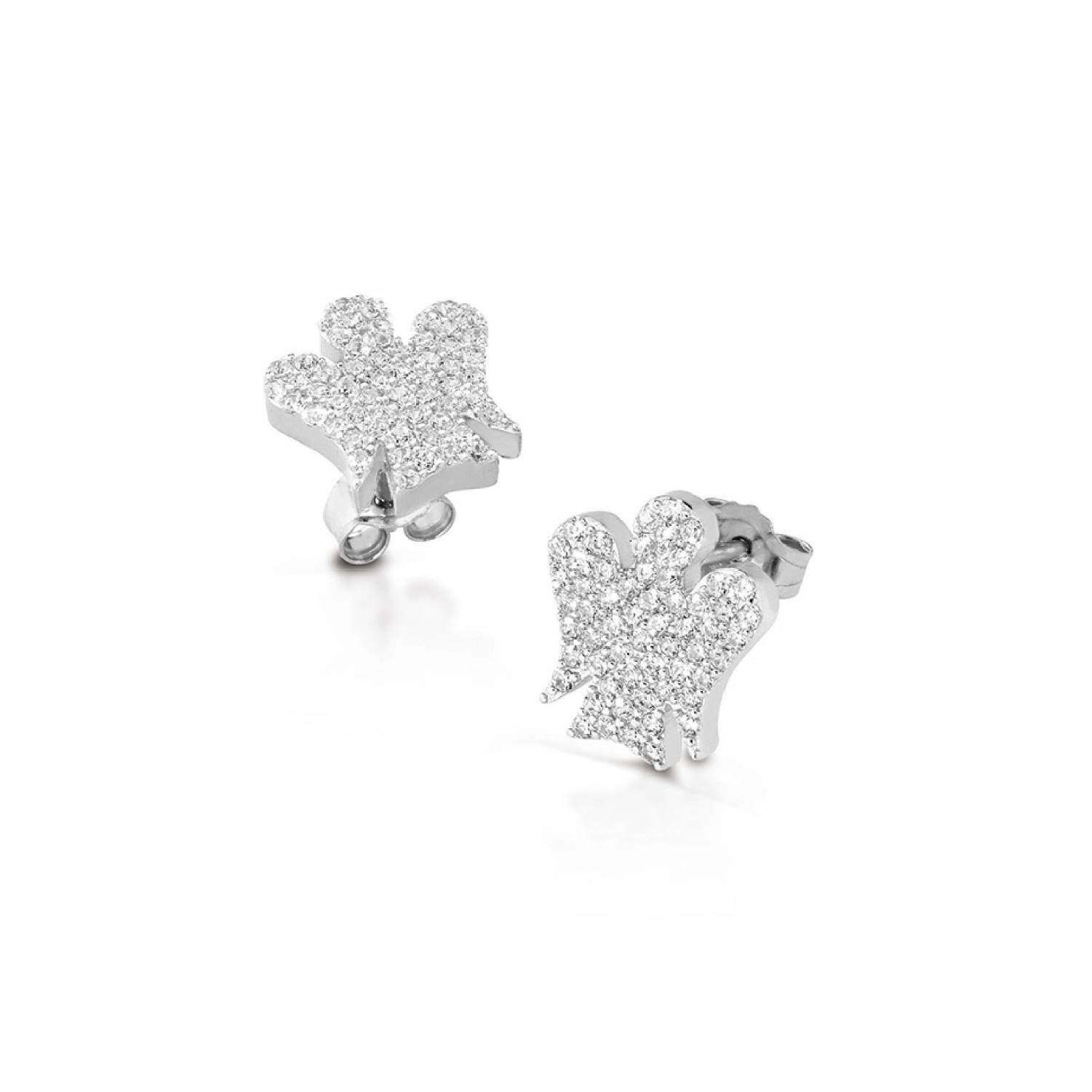 Orecchini Donna Argento 925 Roberto Giannotti Angelo Zirconi Bianco GIA286