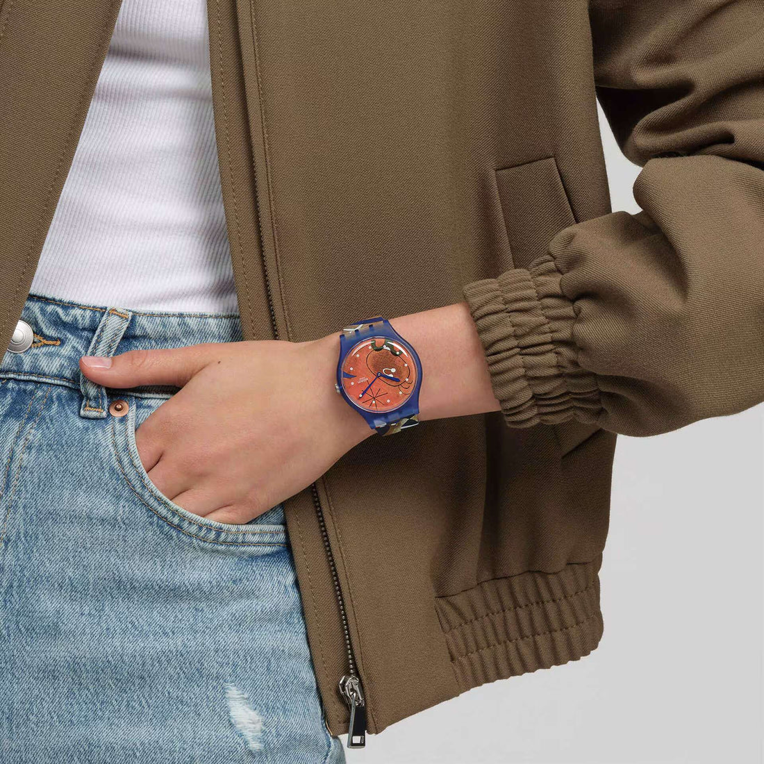 Orologio Unisex Swatch Miro's Women & Bird In The Moonlight SO29Z136