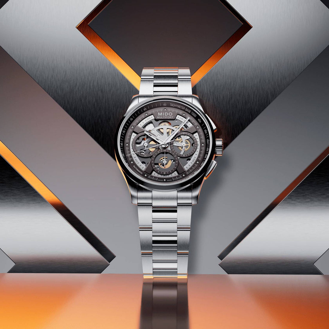 Orologio Uomo Mido Automatico Multifort Skeleton M0386621106000