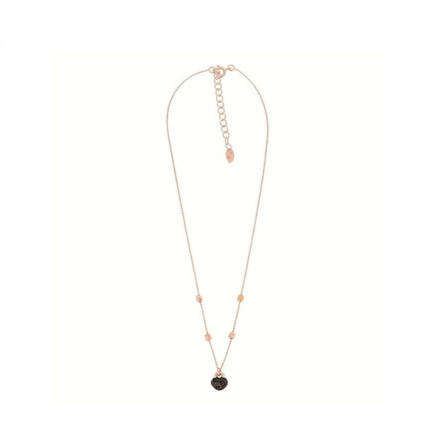 Collana Donna Pesavento Argento 925 Rosè Cuore Polvere Di Sogni Nera WPLVE2129