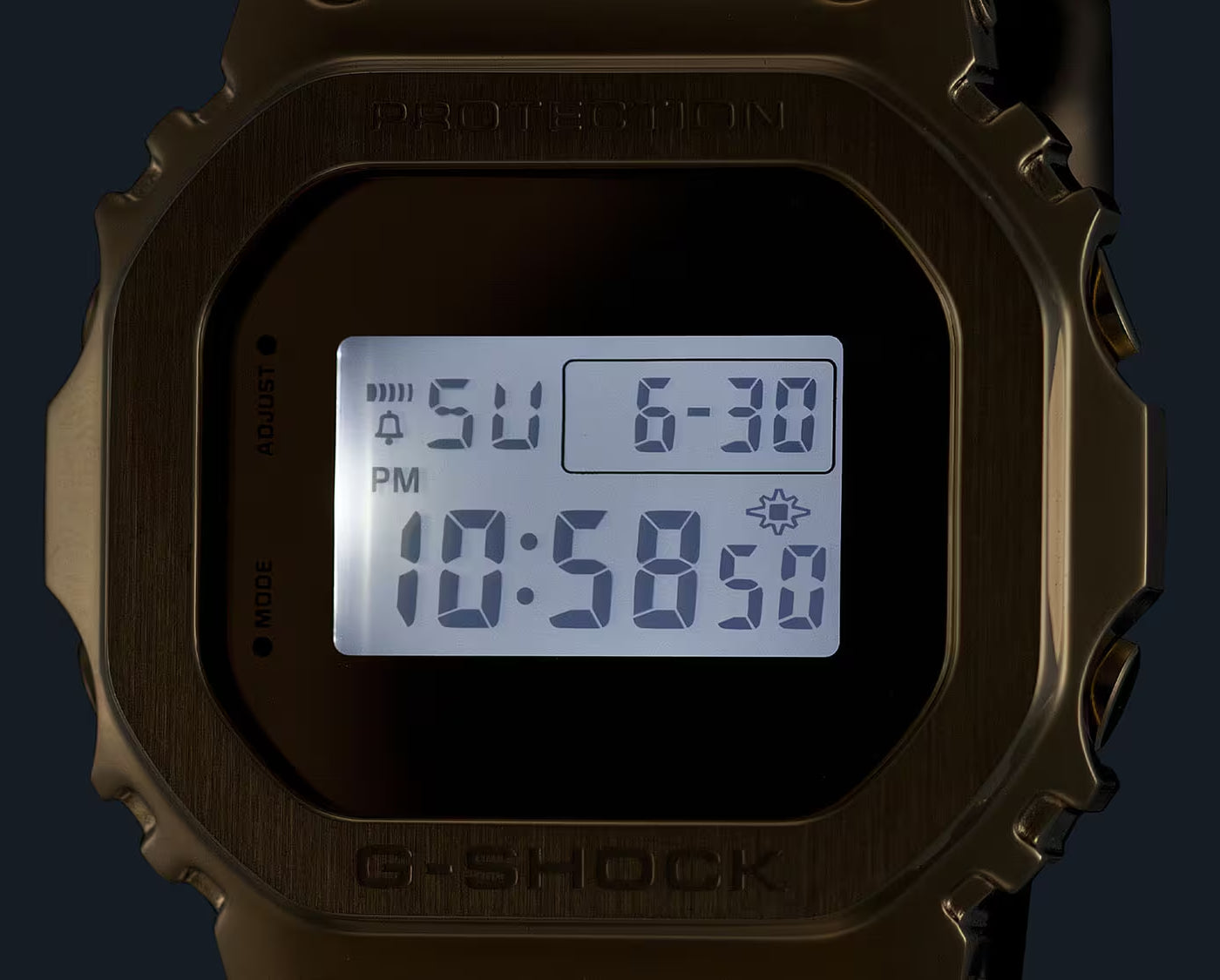 Orologio Uomo Casio G-SHOCK Resina Flex Dorata Oro GM-5600YMG-9ER