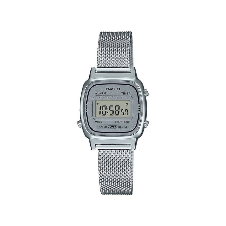 Orologio Donna Casio Acciaio Maglia Milano Digitale Quarzo LA670WEM-7EF