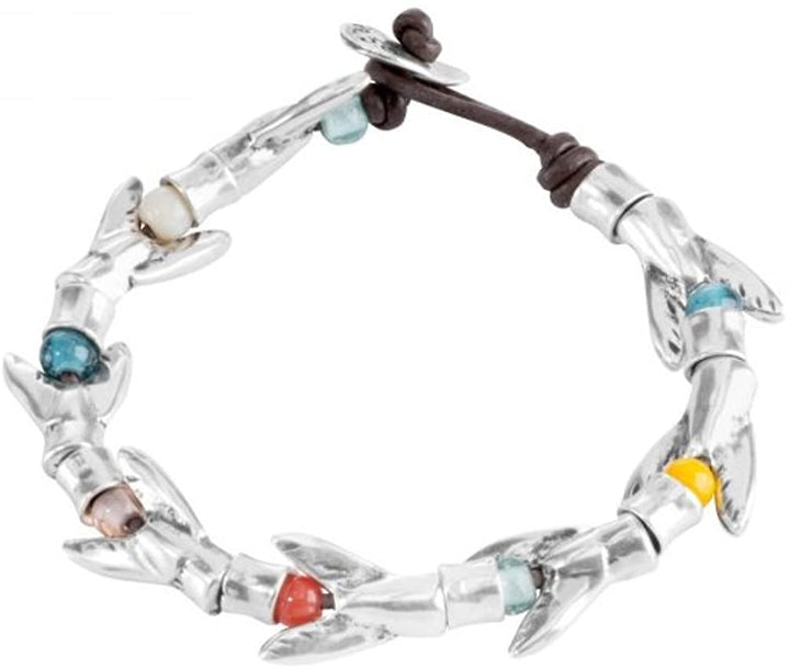 Bracciale Donna Uno De 50 Color Argento Con pietre colorate