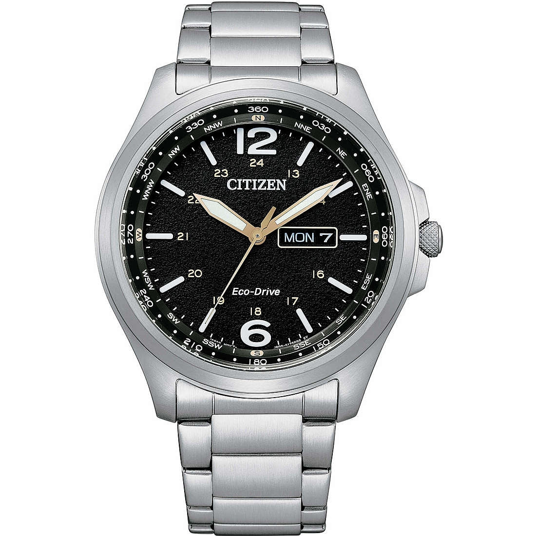 Orologio Uomo Acciaio CITIZEN Miltary eco drive AW0110-82E