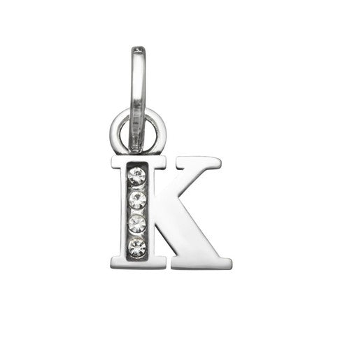 Charm Donna Giovanni Raspini Argento 925 Mini Lettera K Crystal 12149