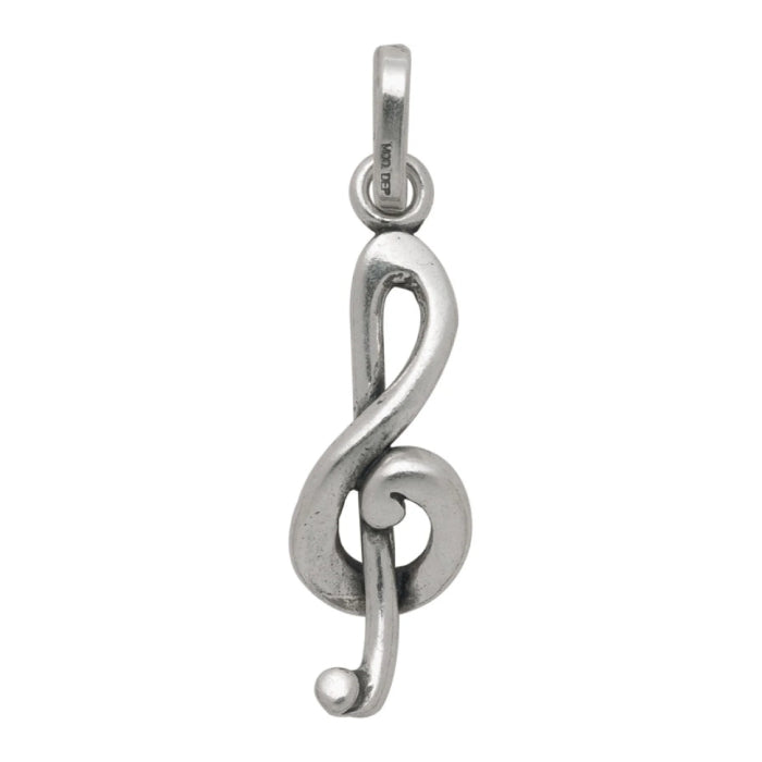 Charm Donna Giovanni Raspini Argento 925 Chiave Di Violino Realizzata A Mano 06326