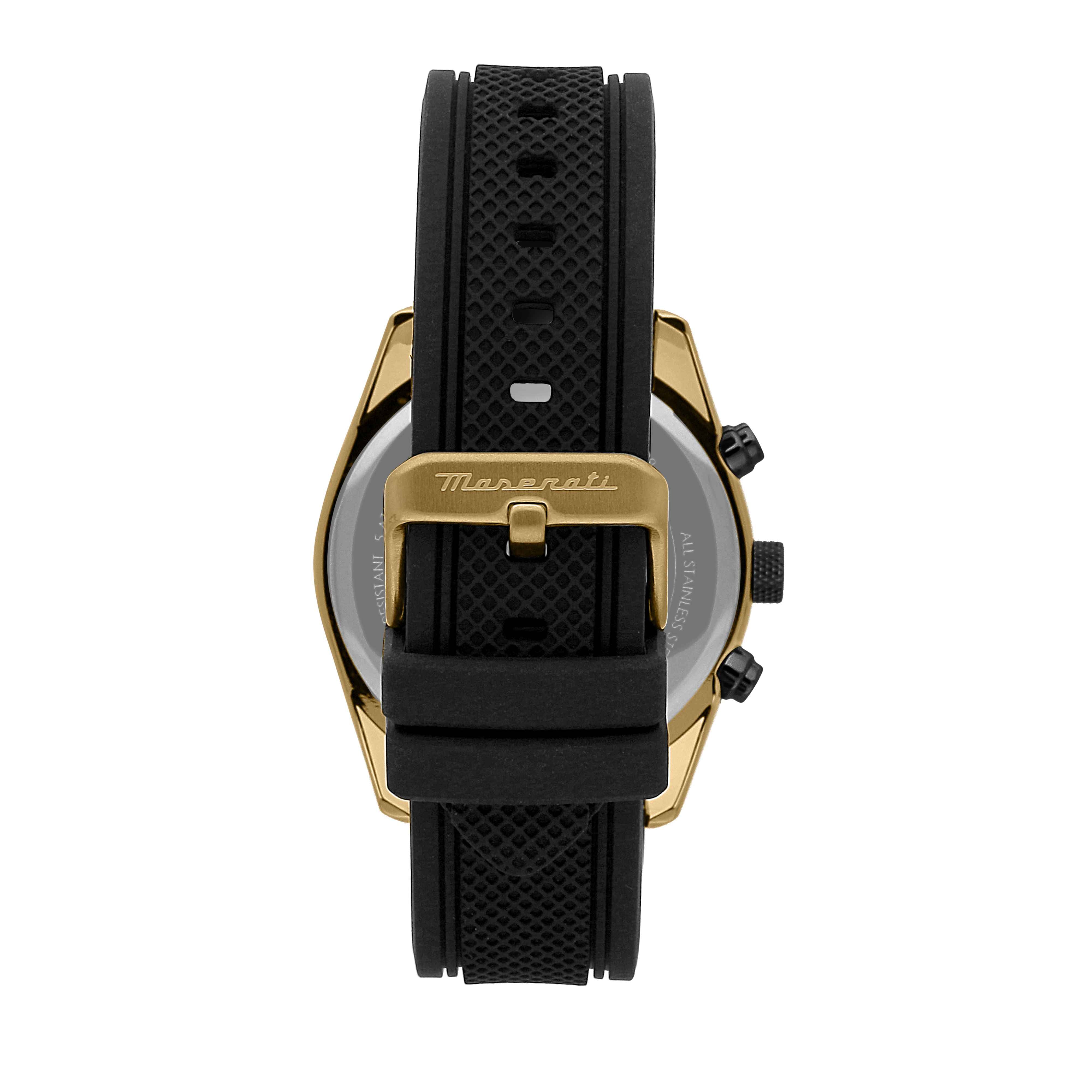 Orologio Uomo Maserati Acciaio Dorato Lucido Quarzo Cronografo Data R8851151001