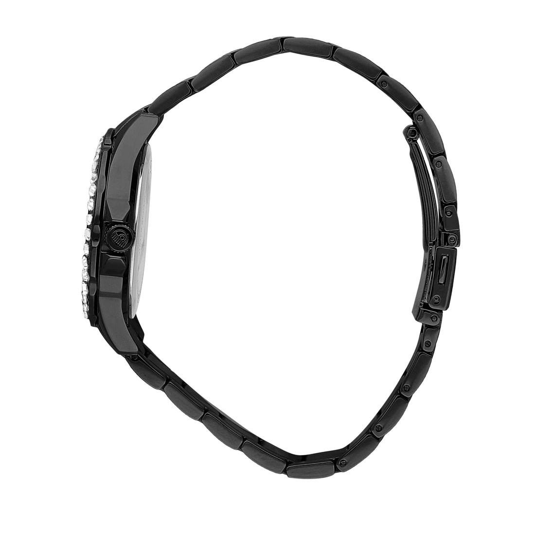 Orologio Donna Chiara Ferragni Quarzo Solo Tempo Acciaio Nero Zirconi Bianchi