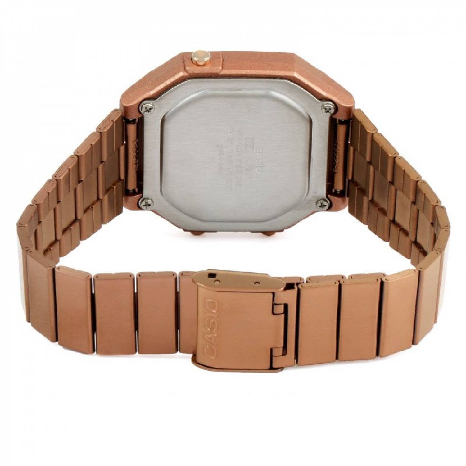 Orologio Donna Acciaio Casio Digitale Vintage Rosè B650WC-5AEF Sveglia Timer