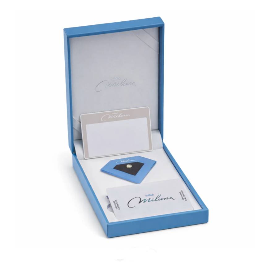 Blister Miluna Diamante 0,03 KT FVS Targhetta Personalizzabile M1DIB003F4
