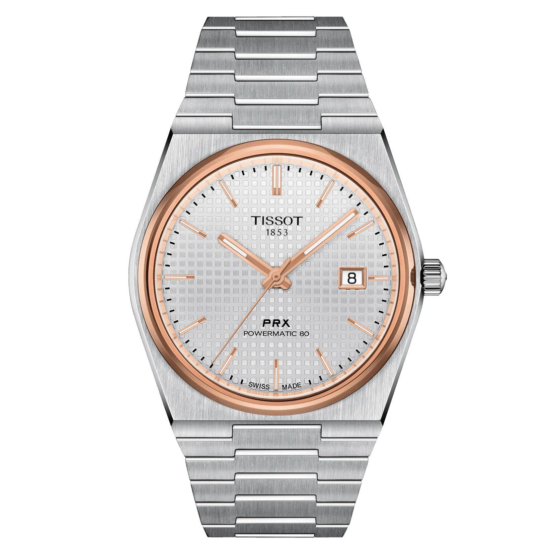 Orologio Acciaio Uomo Tissot Classic Prx Powermatic 80 Data Movimento Svizzero